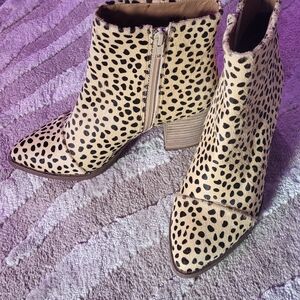 DV by Dolce Vita Leopard Print Ankle Booties